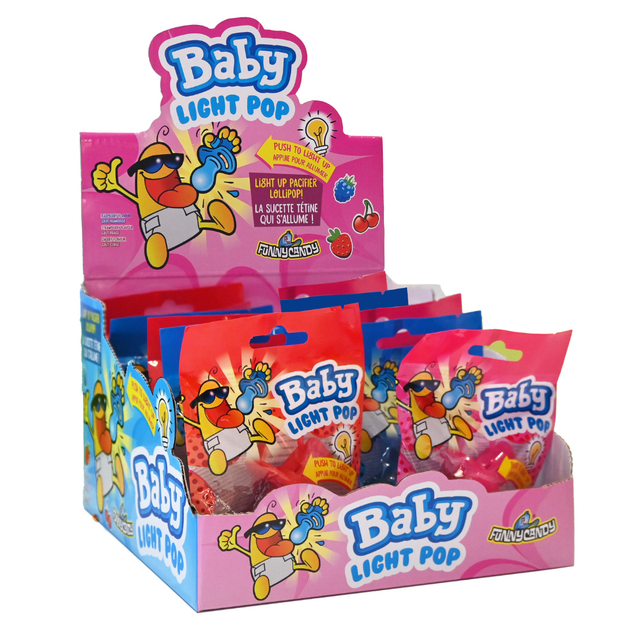 Zabawne cukierki dla dzieci Light Pop (12 sztuk)