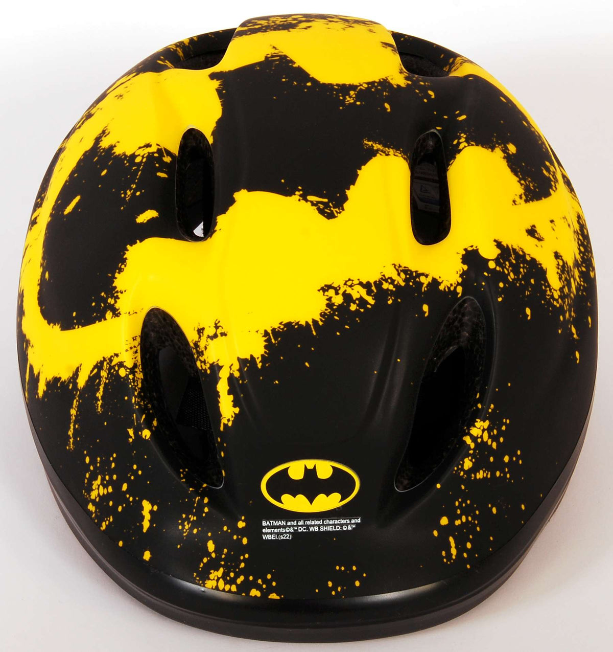 Hełm rowerowy skate Batman Junigoud 52-56 cm czarny żółty żółty