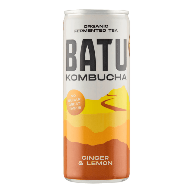 Batu Kombucha imbirowo-cytrynowa puszka (12x 25cl)