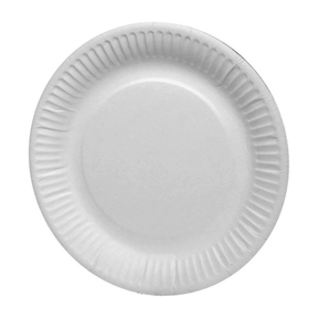Talerze okrągłe kartonowe białe 18cm (100 szt.)