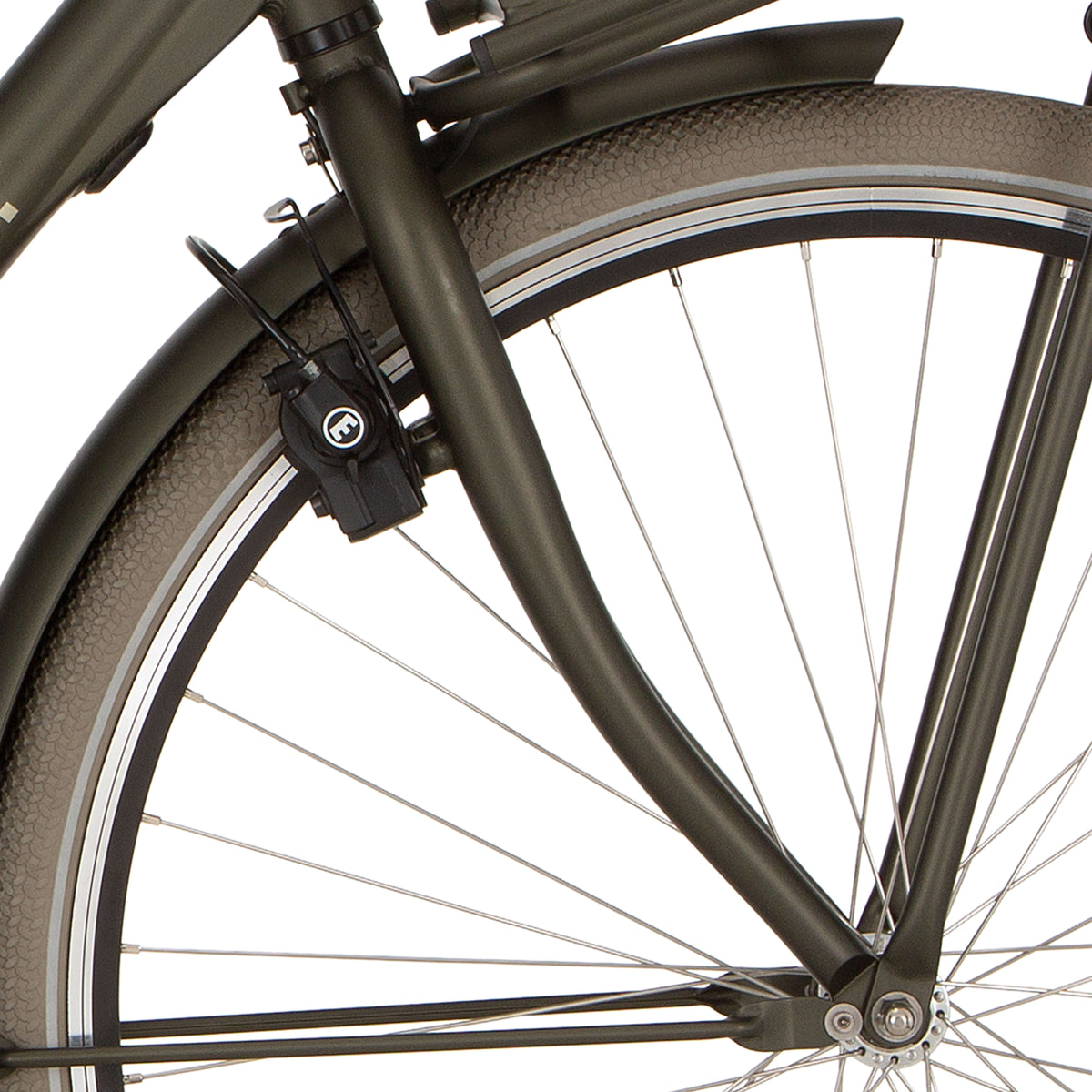 Cortina Fork E-U4 D mm V-Brake elegancja zielona matt