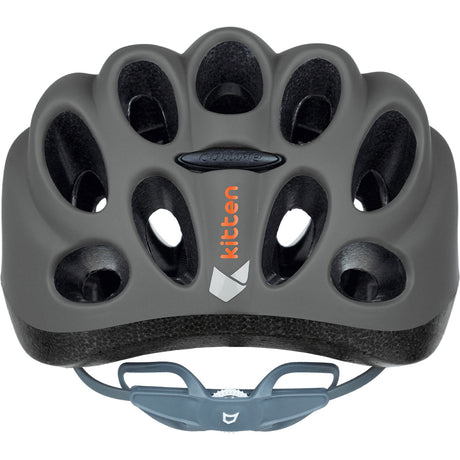 Kask dziecięcy w kształcie kota, rozmiar xs 49-52cm, szary