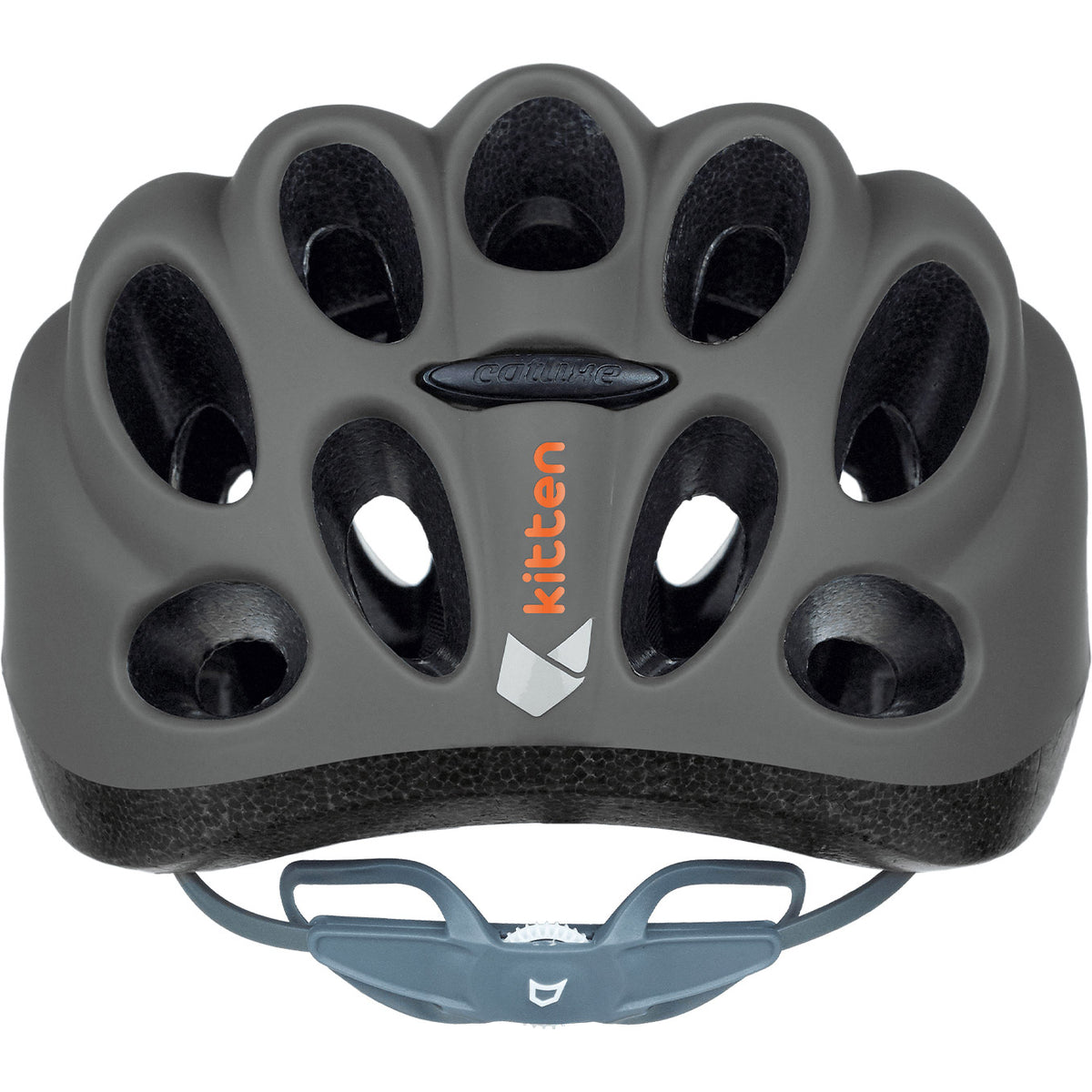 Kask dziecięcy w kształcie kota, rozmiar m 55-58cm, szary