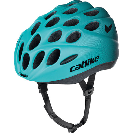 Koci kask dziecięcy w rozmiarze m 55-58cm w kolorze akwamarynowym