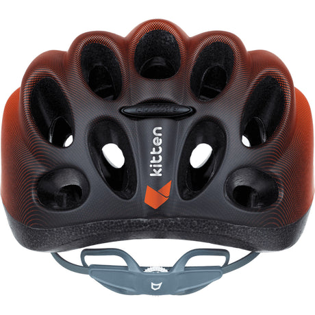 Kask dziecięcy w kształcie kota, rozmiar xs 49-52cm, pomarańczowy