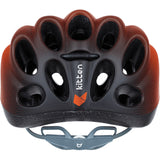 Kask dziecięcy w kształcie kota, rozmiar m 55-58cm, pomarańczowy