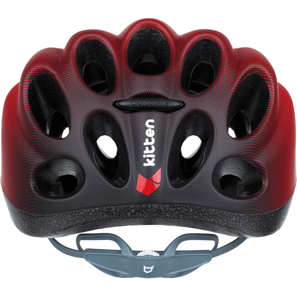 Kask dziecięcy w kształcie kota, rozmiar m 55-58cm, czerwony