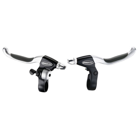 Tektro CL530TS+CL5333RT Rączka hamulca ROVEL SET 4 PŁACI BLACK SATIN z dzwonkiem (wisząca paczka)