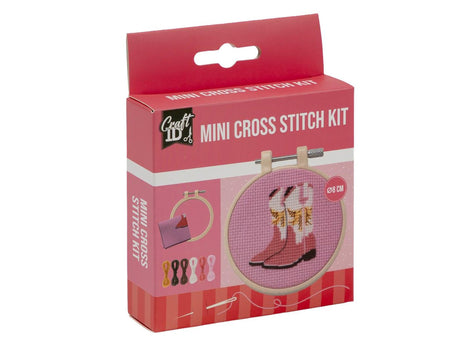 Craft id mini kruissteek met frame 4 assorti