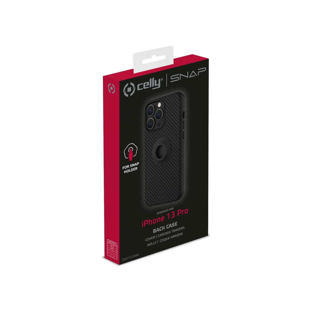 Celly Snap iPhone 13 Cover do uchwytu na telefon