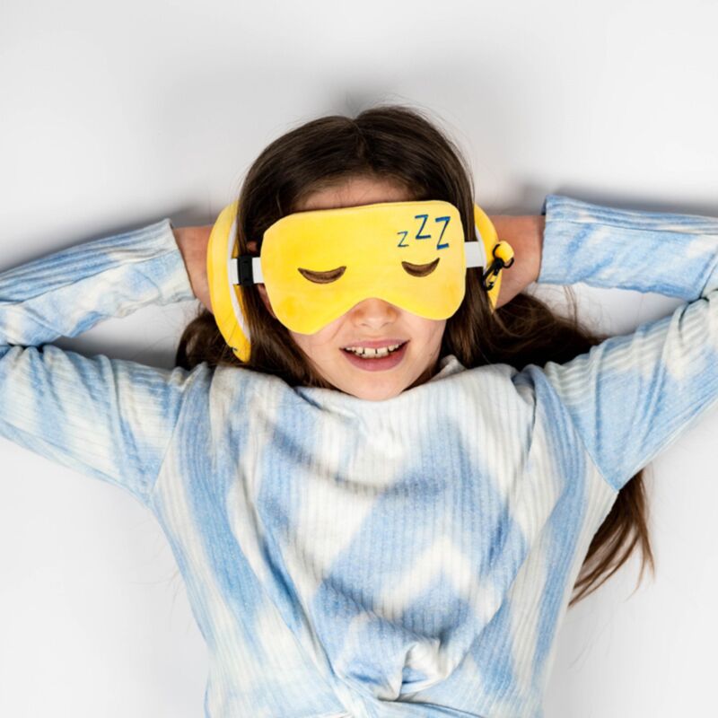 Ty relakseazzz snoozie the Sleep Head okrągła maska podróżna na poduszkę do spania
