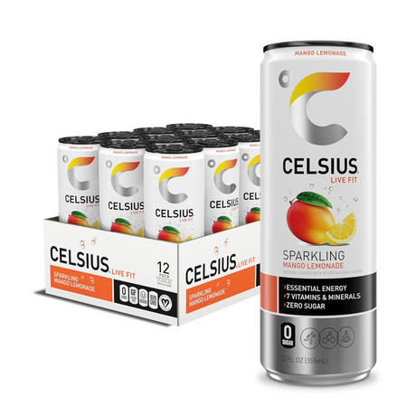 Puszka lemoniady mango Celsjusza (12x 250ml)