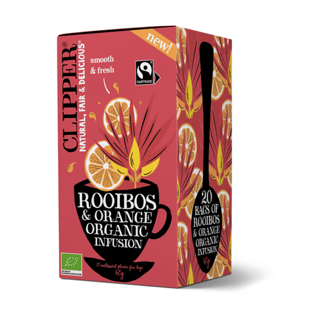 Clipper do strzyżenia herbaty rooibos pomarańczowy organiczny (4x 20 sztuk)