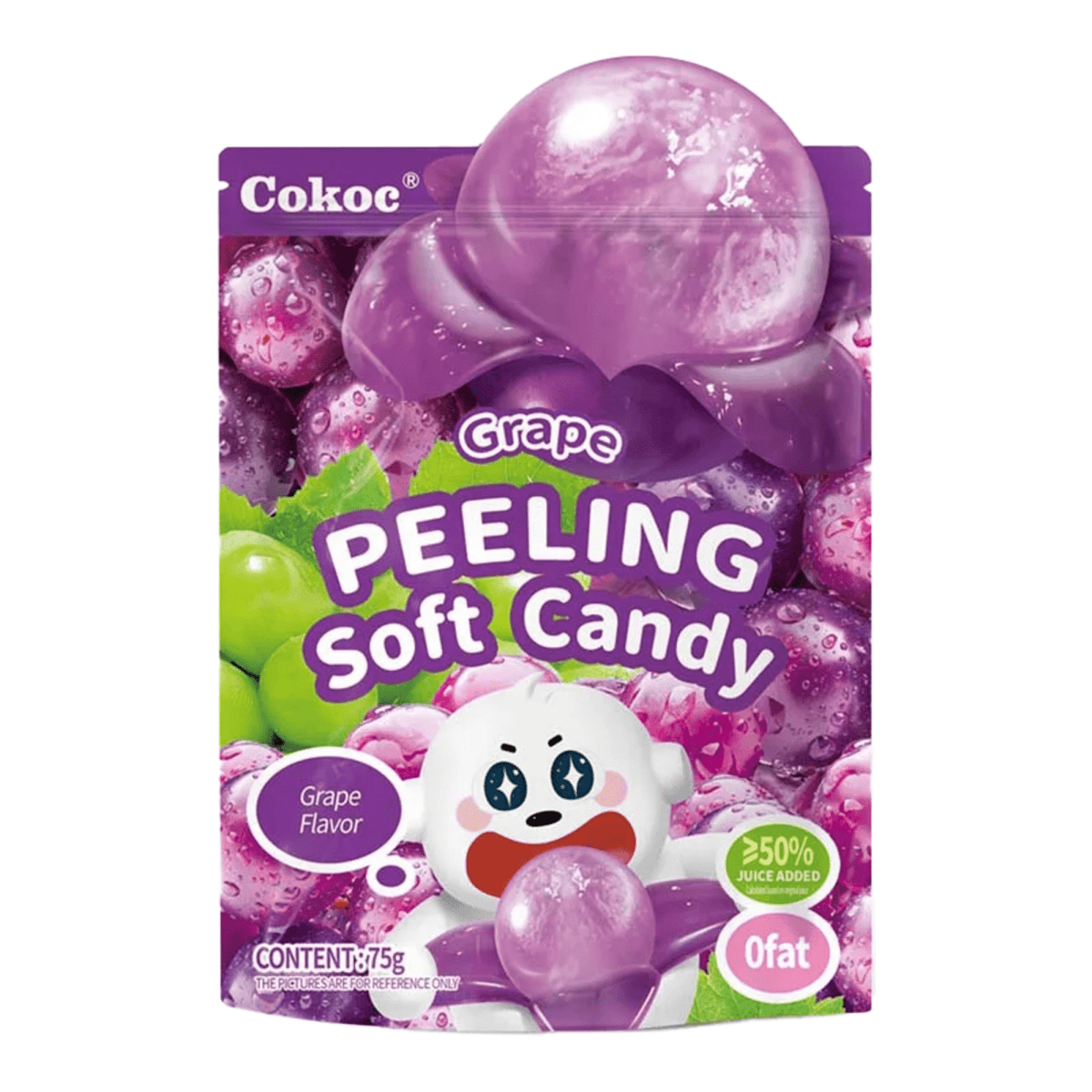 Cokoc Peeling miękki cukierek winogronowy (50x 75gr)