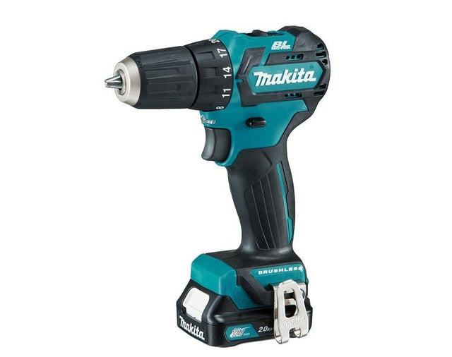 Makita schroevendraaier 12v df332dsae 35 21nm 2x2,0ah bl