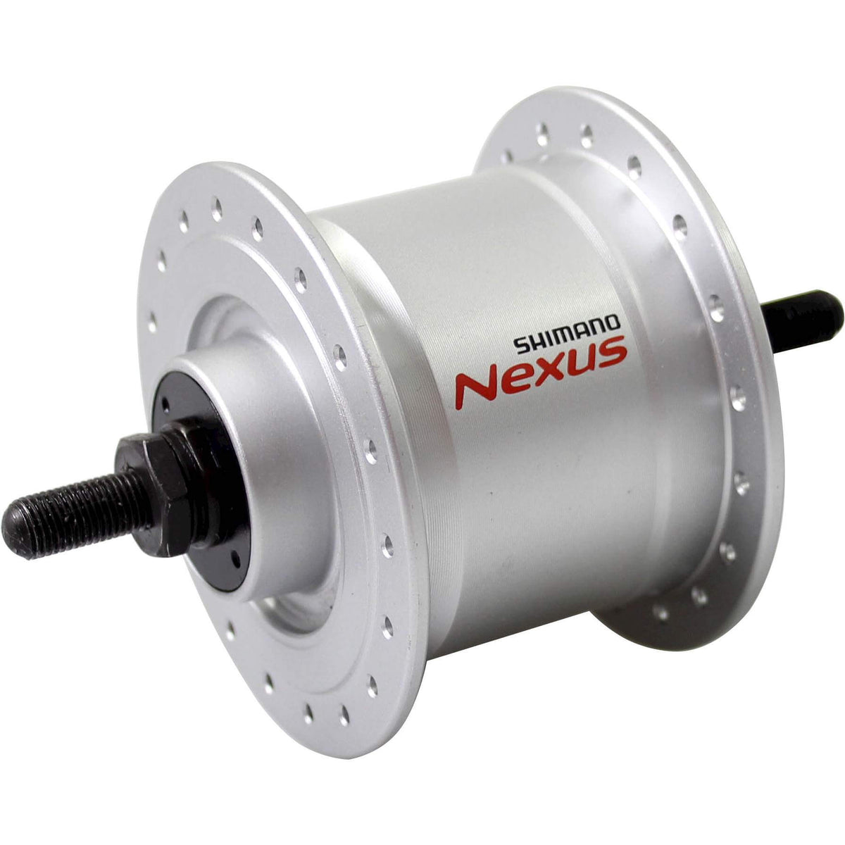 Dynamo w piaście Shimano 36g, oś stała 6v 2,4w dhc3000 srebrna
