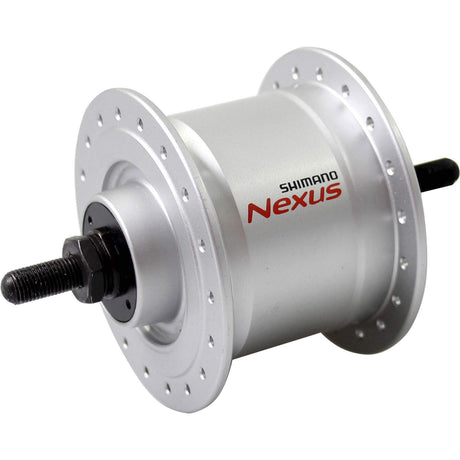 Dynamo w piaście Shimano 36g, oś stała 6v 2,4w dhc3000 srebrna