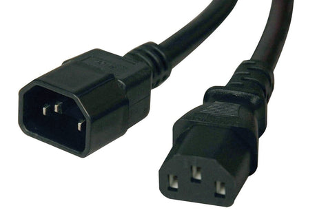 Kabel zasilający Ngk iec320-c13 do c14 2 metry - czarny