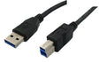 Kabel USB3.0 A do USB3.0 B 2 metry - czarny