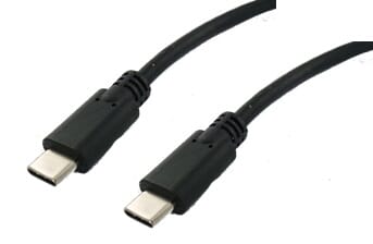 Kabel USB3.1 gen 2 typ c 1 metr - czarny