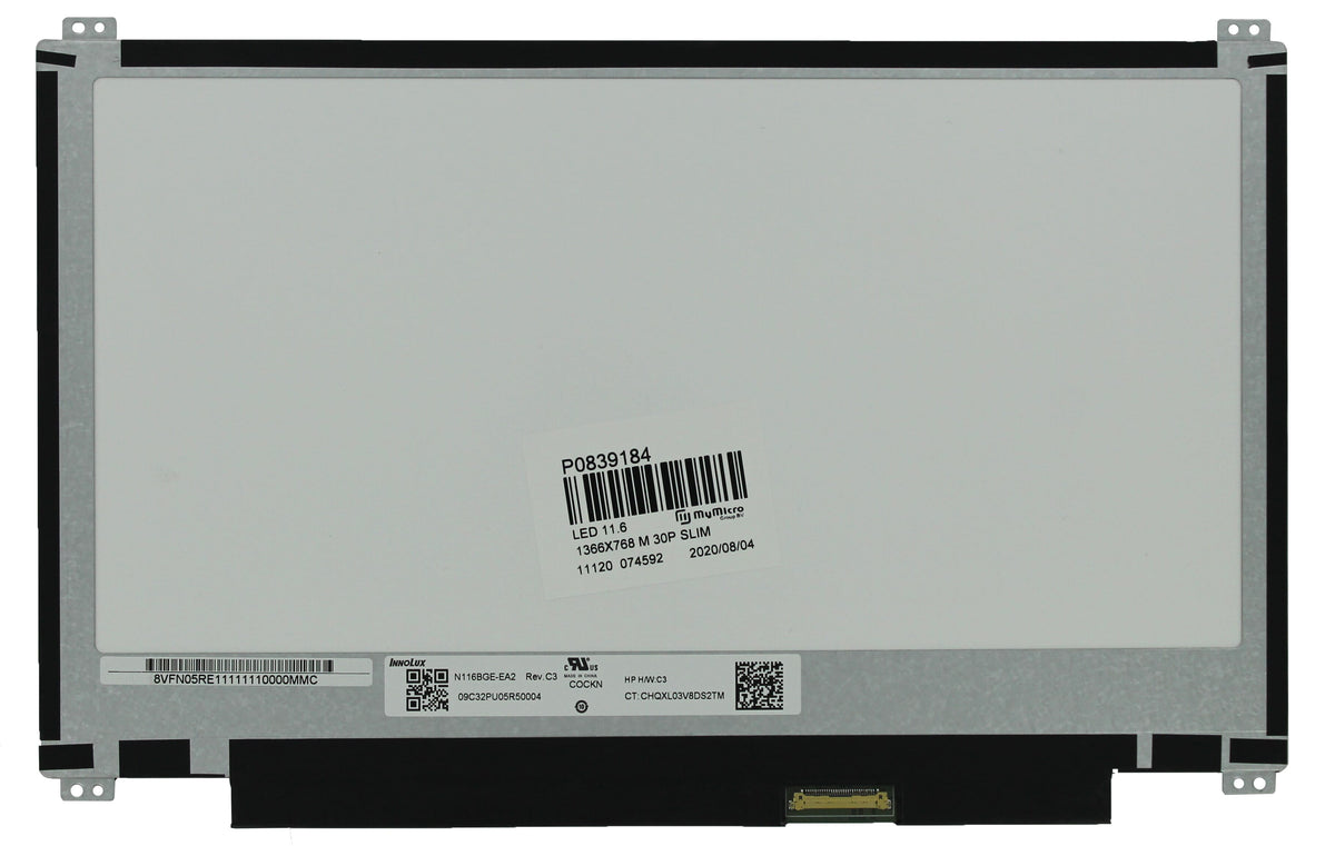 11,6-calowy ekran LCD 1366x768 matowy 30pin EDP