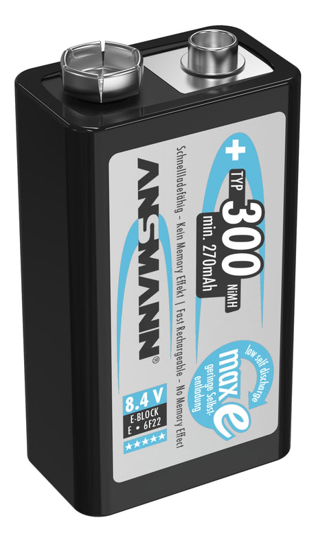 Ansmann Nimh Bateria 9 woltów E Typ Block 300 Maxe 1er Blister