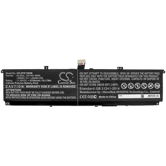 Bateria do laptopa 6750mAh