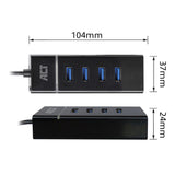 Act Connectivity USB-C Hub 3.2 z 4 portami USB-A