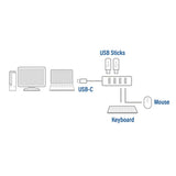 Act Connectivity USB-C Hub 3.2 z 4 portami USB-A