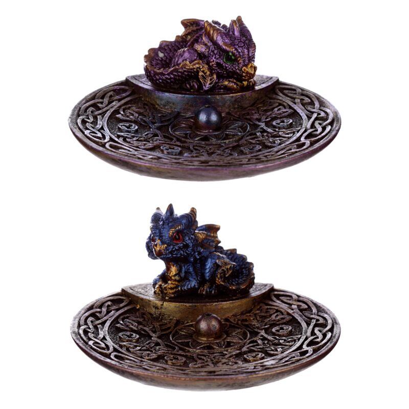 Celtycki uchwyt na kadzidełko Elements Baby Dragon