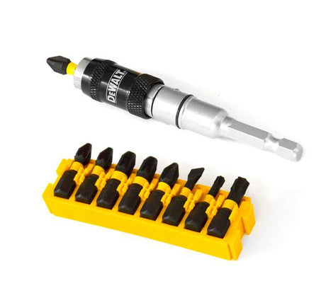 Akcesoria Dewalt Impact Torsion 10-częściowy obrotowy uchwyt do bitów z bitami śrubowymi - dt70518t-qz