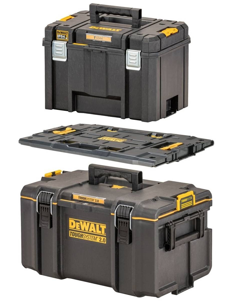Dewalt box stoer systeem 2,0 ds300 + adapter + doos tstak vi