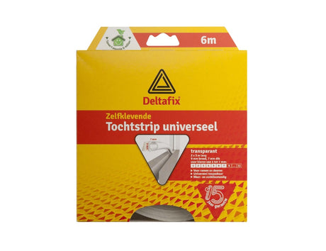 Listwa przeciwwiatrowa Deltafix - profil O - 9mm x 7mm - 6m - przezroczysta