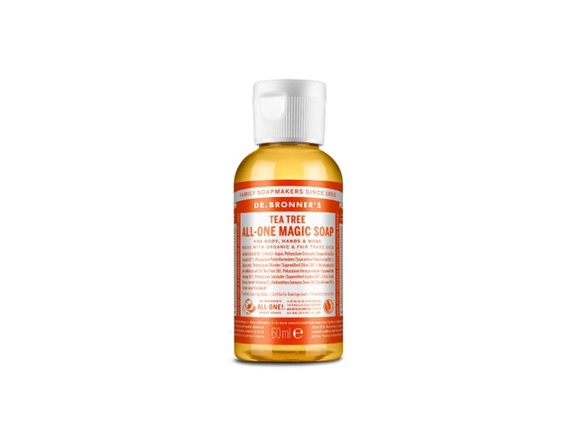 Mydło w płynie Dr. Bronner's - czyste kastylijskie - drzewo herbaciane - 60 ml