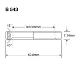 Łożyska Enduro b 543 2rs max - abec 3 max (styk kątowy) - 1 9 16''x2''x9 32''
