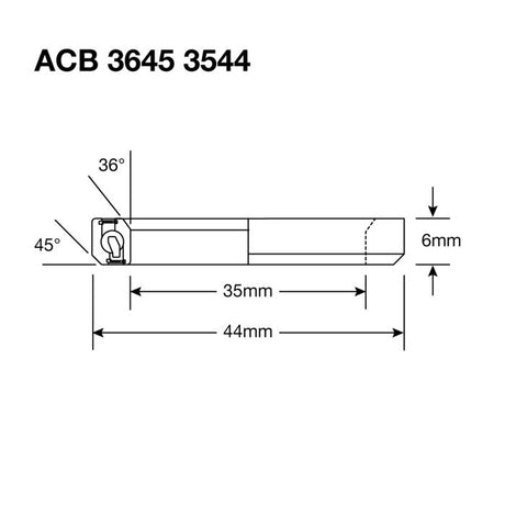 Łożyska enduro acb 3645 3544 ss - stal nierdzewna 440c (styk kątowy) - 35x44x5,5 (36x45°)