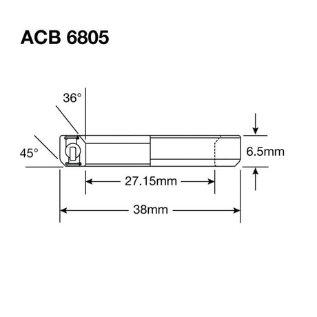 Łożyska enduro acb 6805 ss - stal nierdzewna 440c (styk kątowy) - 27,15x38x6,5 (36x45°)
