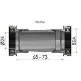 Oś gracza Elvedes Shimano MTB ATB 24 mm czarny