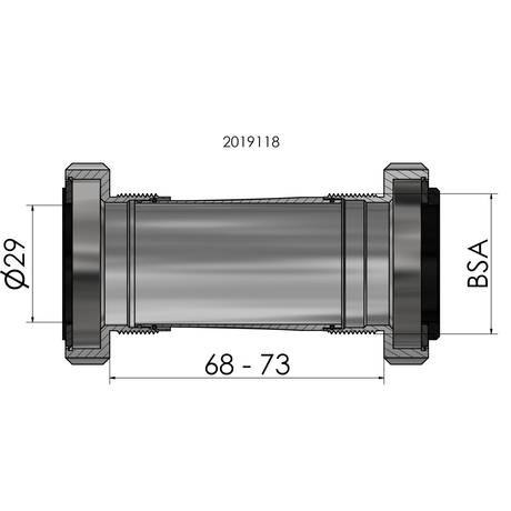 Plaadet Elvedes SRAM Dub BSA dla Race MTB