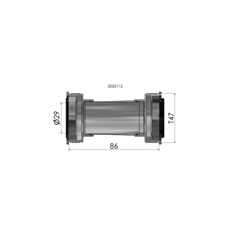 Plate Scoop Elvedes Fit T47 SRAM Dub Wewnętrzne 86 mm