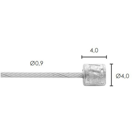 Linka wewnętrzna Elvedes link �0,9mm 2500mm n�4x4 stal nierdzewna (50szt)