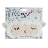 Pluszowa maska do spania z owcą