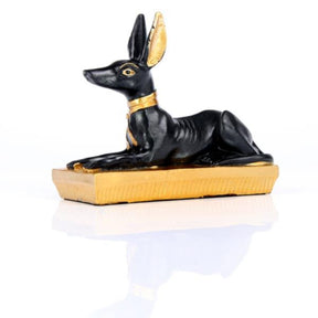 Egipt - rozkładany Anubis z czarnego złota
