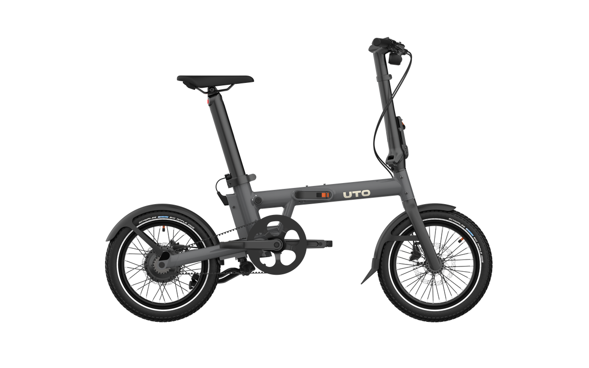 Elektryczny rower składany Uto pro16 v0 uart szary