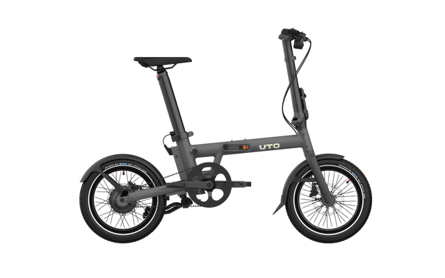 Elektryczny rower składany Uto pro16 v0 uart szary