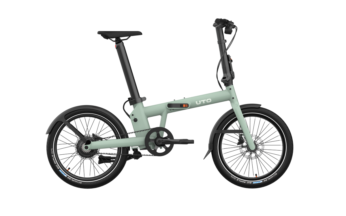 Elektryczny rower składany Uto pro20 v2 zielony