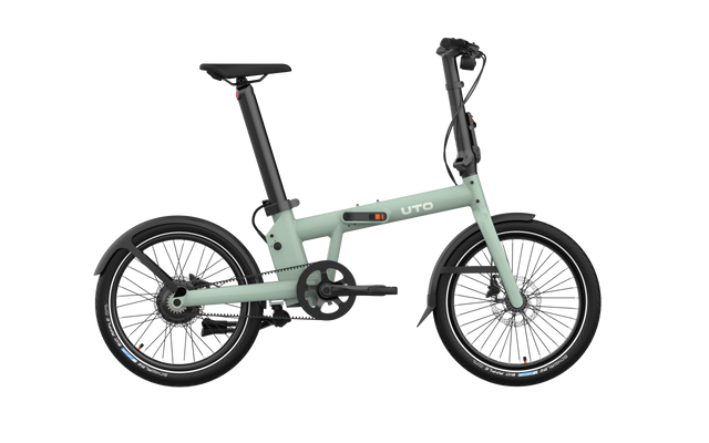 Elektryczny rower składany Uto pro20 v2 zielony