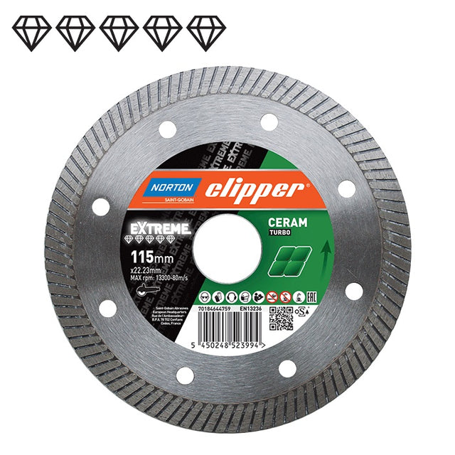 Norton turbo diamanten schild 200mm clipper extreem serum