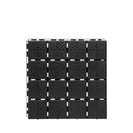 Seria Prosperplast Easy Square - modułowa skrzynka ogrodowa - antypoślizgowa - 40 x 40 cm - czarna