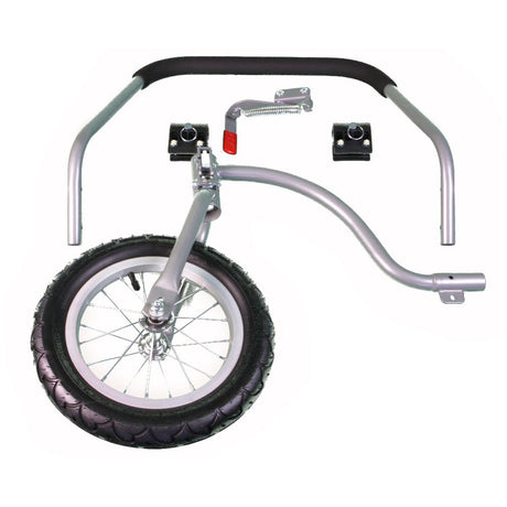 Holenderski wózek spacerowy dla psa doggyride firmy Dutchdogdesign, oryginalny, srebrny